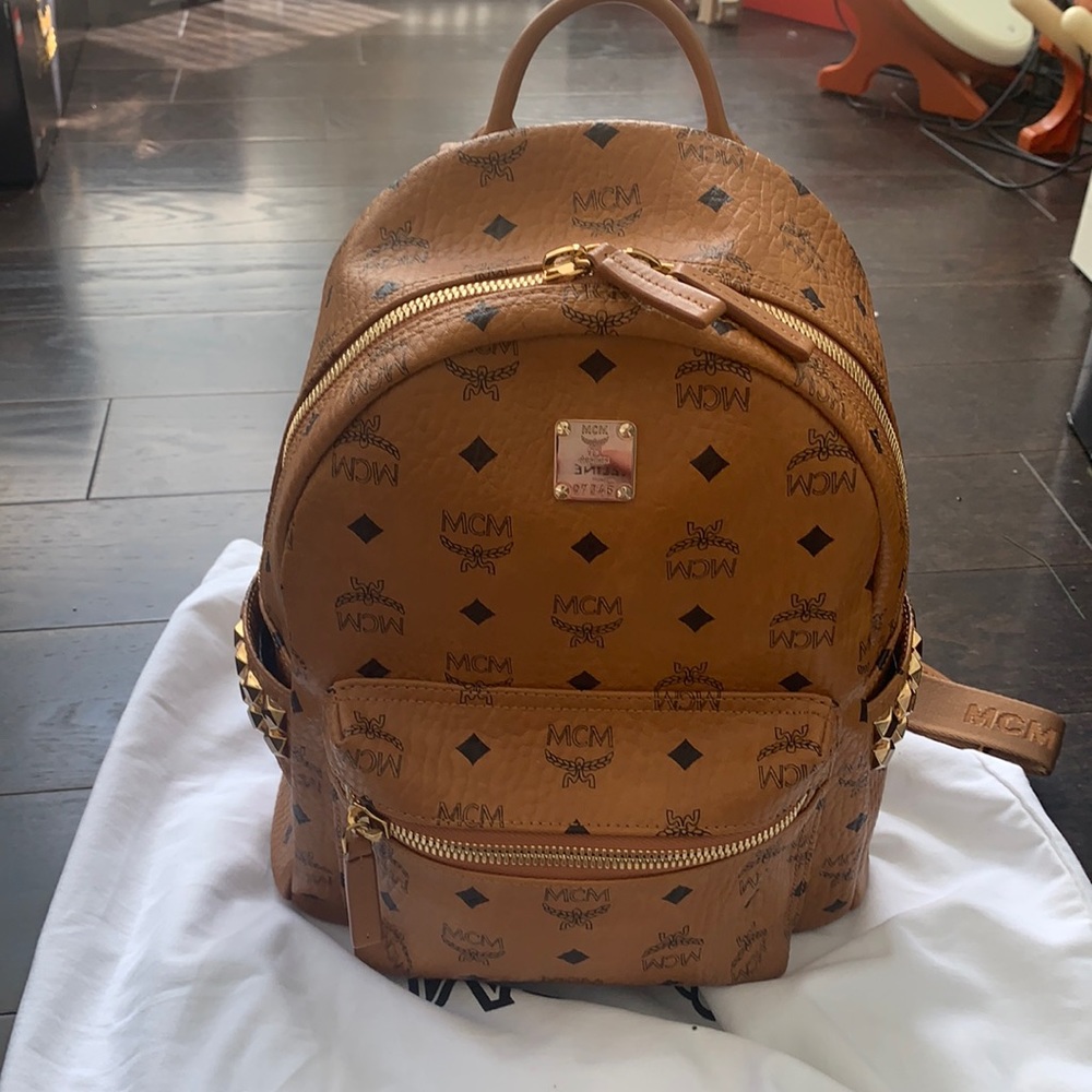 MCM stark side studs backpacks small